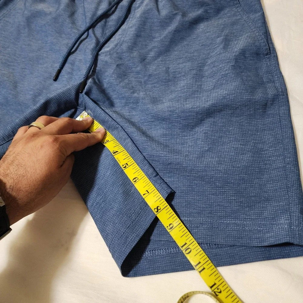 Copper‎ & Oak Hybrid Shorts - Stretch Athletic Training Gym Blue XL 8" Inseam - Picture 3 of 5